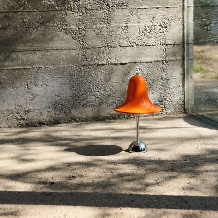 Lampe sans fil rechargeable Pantop Portable LED plastique orange / Verner Panton (1980) - Verpan