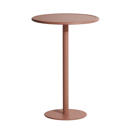 Mange-debout Week-end métal marron / Ø 70 x H 105 cm - Aluminium - Petite Friture