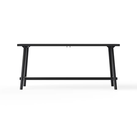 Fred's Rectangular table metal black / 170 x 90 cm - 6 people - Fatboy
