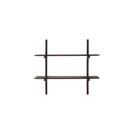 Regal PI holz braun / 2 Regale - Massives Mahagoni / B 100 x H 91 cm - Ethnicraft