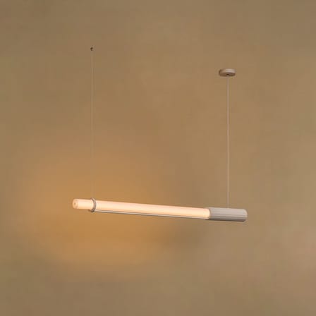 Sospensione In Fine LED vetro bianco / L 105 cm - DCW éditions
