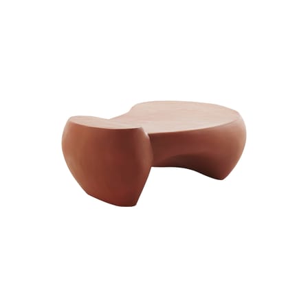 Table basse Dune Large céramique orange / 112 x 73 x H 38 cm - Mogg