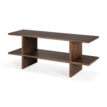 Console basse Kabuki bois marron / Table basse - 103 x 30 x H 40 cm / Teck massif - Ethnicraft