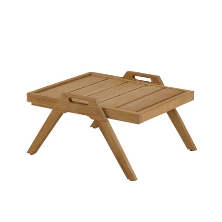 Table basse Synthesis bois naturel / 55 x 57 cm - Teck - Unopiu