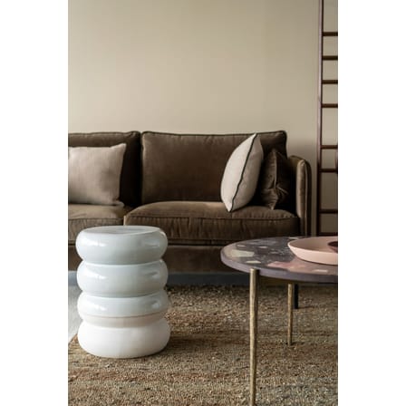 Table d'appoint Chubby céramique blanc / Céramique - Ø34 x H44 cm - Pols Potten