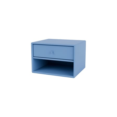 Table de chevet murale Dash bois bleu / Console - L 35,4 x P 30 x H 24 cm - MONTANA