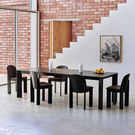 Table rectangulaire Chisel 30 bois noir / 250 x 95 cm - Hay