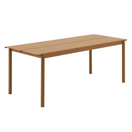Table rectangulaire Linear métal / 200 x 75 cm - Muuto