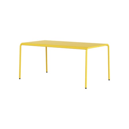 Table rectangulaire Panorama métal jaune / 160 x 90 cm - 6 places - TIPTOE