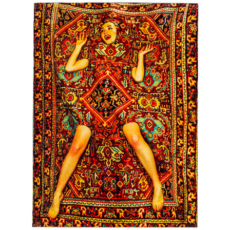 Tapis Toiletpaper - Lady on Carpet  multicolore / 194 x 280 cm - Seletti