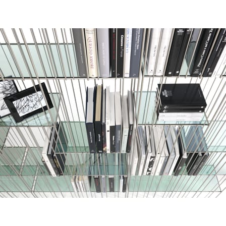 Accessoire  verre / Set 6 étagères pour bibliothèque Metrica Wall A - Prof. 12 cm - Mogg