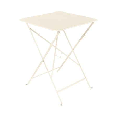 Tavolo pieghevole Bistro metallo beige / 57 x 57 cm - 2 persone - Fermob