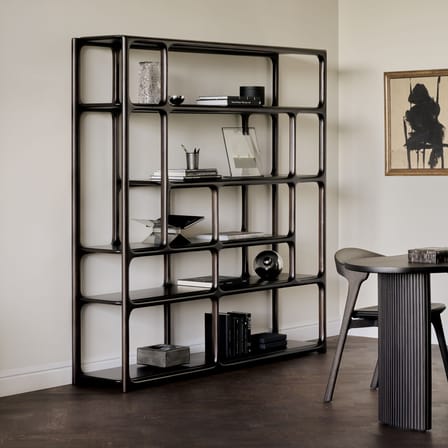 Bücherregal Eda holz braun / B 181 x H 188 cm - Ethnicraft