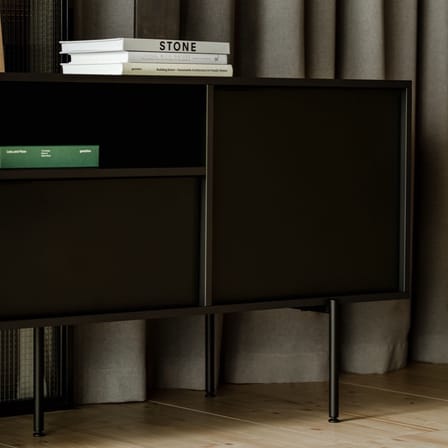 Buffet Bau bois noir / L 180 x H 79 cm - NOO.MA