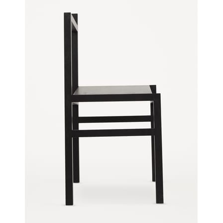 Chaise 9.5° bois noir / Illusion d'optique - Frama 