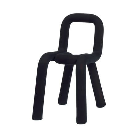 Chaise rembourrée Bold tissu noir / Big Game, 2009 - Moustache