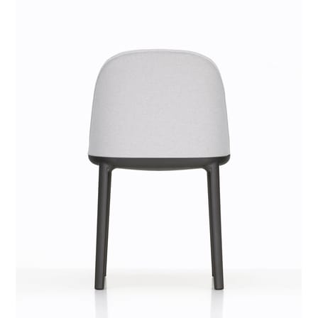 Chaise rembourrée Softshell Side Chair tissu gris / 4 pieds - Vitra