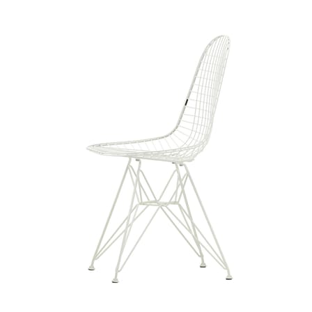 Chaise Wire Chair DKR Colours métal blanc / By Charles & Ray Eames, 1951 - Vitra