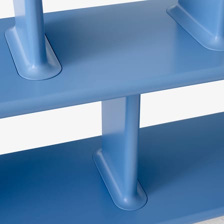 Étagère Archivo JH44 by Jaime Hayon bois bleu / L 140 x H 92 cm - &tradition