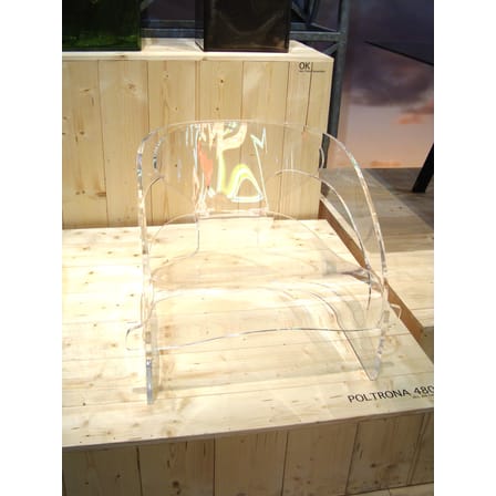 Fauteuil 4801 plastique transparent / by Joe Colombo - Édition Limitée et numérotée - Kartell