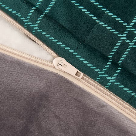 Kindersessel Chelsea textil grün / Sitzkissen - Eco-velours - NOBODINOZ