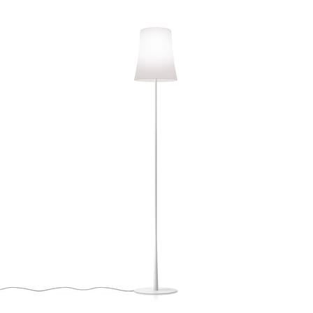 Lampadaire Birdie Easy   plastique blanc / H 150 cm - Foscarini
