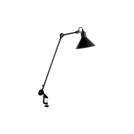 Lampe d'architecte N°201 métal noir / Base étau - Lampe Gras - DCW éditions