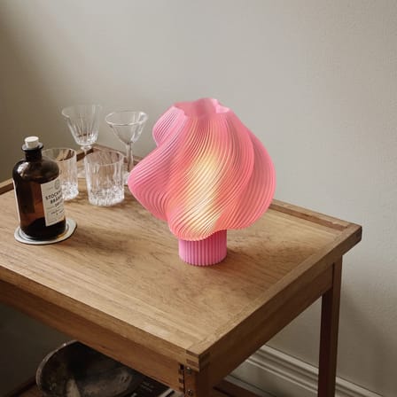 Lampe de table Soft Serve Regular rose / H 26 cm - CRÈME ATELIER