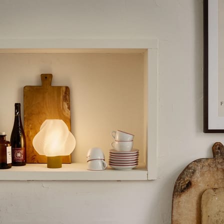 Lampe sans fil rechargeable Soft Serve jaune - CRÈME ATELIER