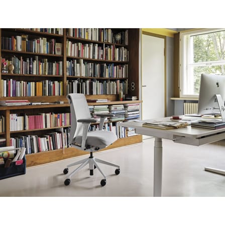 Locker Box Basket textile grey / Transportable desk organiser - Fabric / L 46.5 cm - Vitra