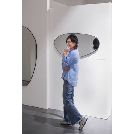 Miroir mural XL métal noir / 151 x 73 cm - Serax