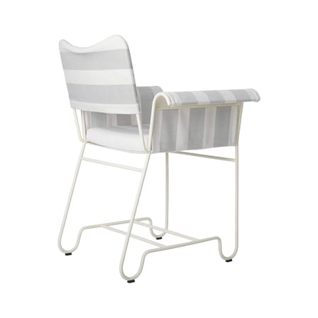 Tropique Armchair textile grey / Without fringes - Fabric / Matégot, 50s reissue - Gubi