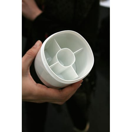 Boîte Birillo plastique blanc pour cotons-tiges - Alessi