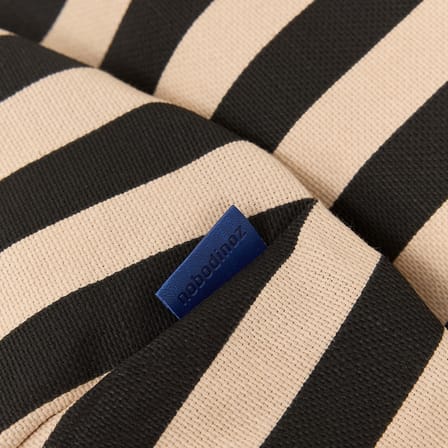 Pouf enfant Bliss tissu noir - NOBODINOZ