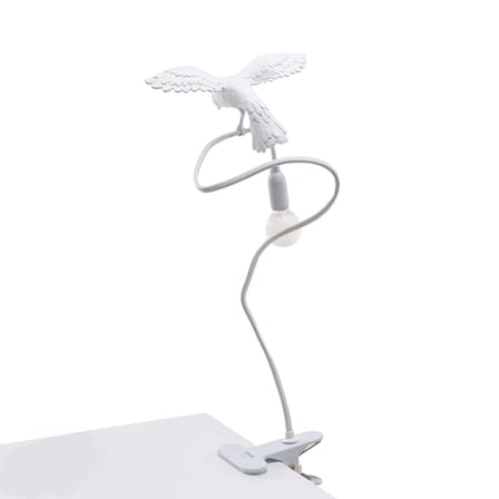 Spot à pince Sparrow / Cruising plastique blanc - Seletti