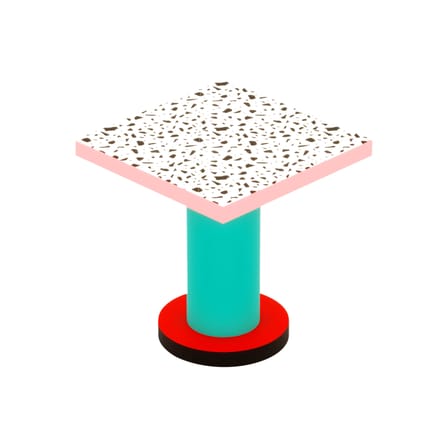 Table carrée Super Lounge Table bois multicolore / 70 x 70 cm - Seletti