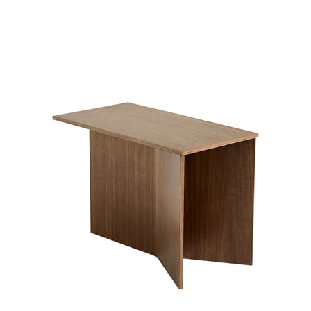 Table d'appoint Slit Wood bois naturel / Oblong - 49,5 x 27,5 x H 35,5 cm / Bois - Hay