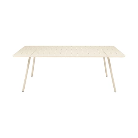 Table rectangulaire Luxembourg métal beige / 207 x 100 cm - 8 à 10 personnes - Fermob