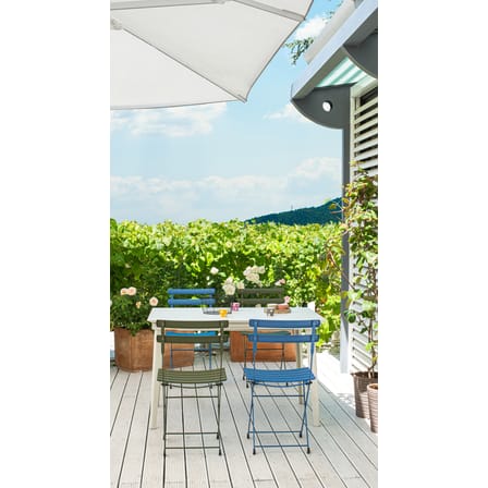 Table à rallonge Plus4 Balcony métal blanc / L 120 + 52 cm - 4 à 6 personnes - Emu