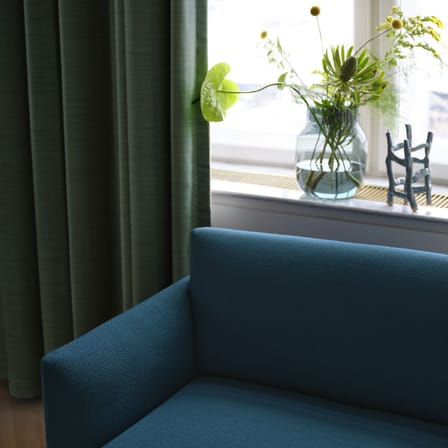 Vase Silent verre vert / Ø 15 x H 19 cm - Muuto