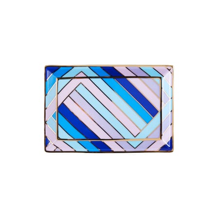 Coupelle Scala céramique bleu violet / Vide-poche - 18 x 12 cm - Jonathan Adler