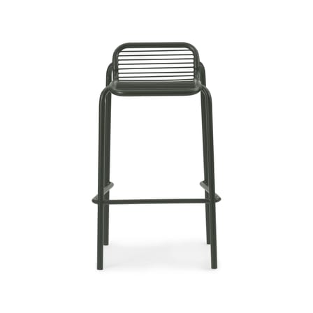 Vig Bar stool metal green / H 75 cm - Normann Copenhagen