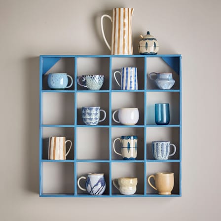Mensola a muro Bekka legno blu / 70 x 70 x P 10 cm - Bloomingville