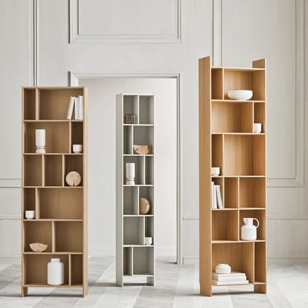 Bibliothèque House bois naturel / L 60 x H 202 cm - Bolia