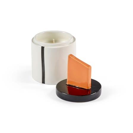 Bougie parfumée Candela 02 Small céramique blanc / Ø 8,5 x H 14 cm - Serax