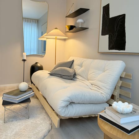 Canapé convertible Roots / L 160 cm - 3 positions / Structure pin clair - KARUP DESIGN