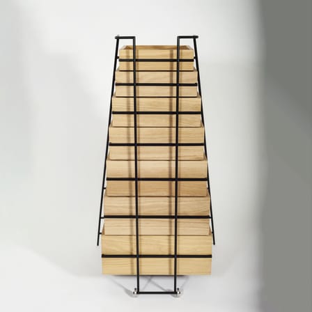 Cassettiera Sutoa legno naturale / Rotelle - L 67 x P 53 cm x H 116,5 cm - Frama 