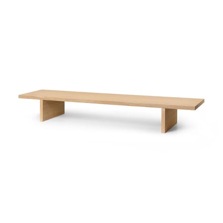 Console basse Kona bois naturel / L 140 x H 20 cm - Ferm Living