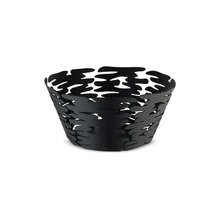 Corbeille Barket métal noir / Ø 21 cm - Alessi