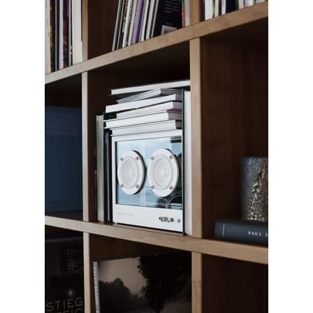 Enceinte Small verre blanc / L 26 x H 20 cm - Verre trempé - Transparent Speaker